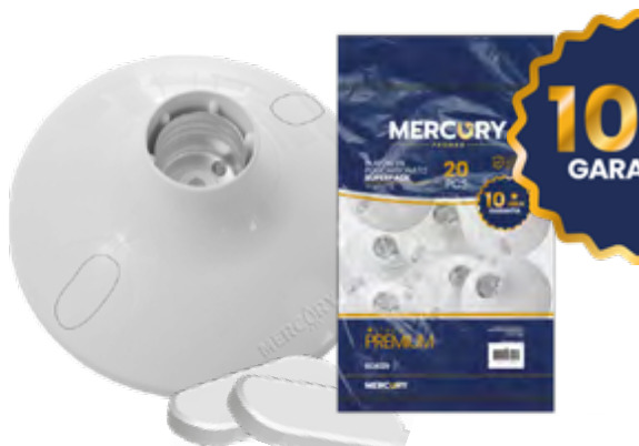 PLAFON POLICARBONATO E27 SUPERPACK*20PCS PREMIUM
