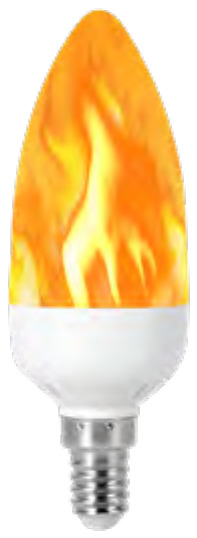 BOMBILLO TIPO VELA BLANCO E14 MERC
