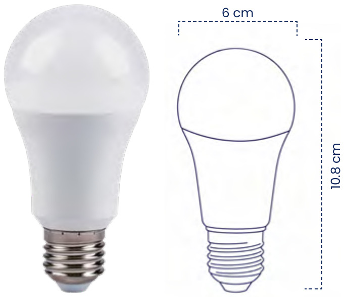 BOMBILLO LED 9W CON SENSOR MERCURY