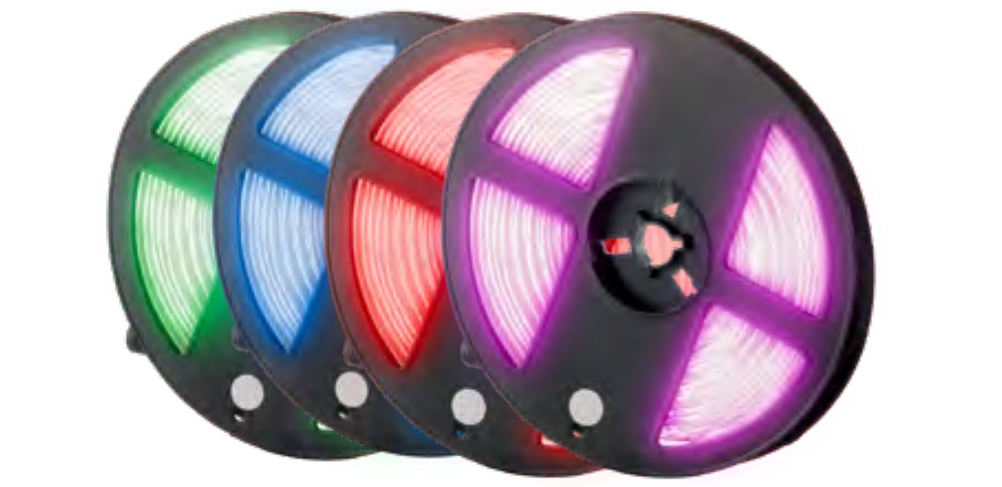 CINTA LED 12V IP65 ROJA ROLLO*5M