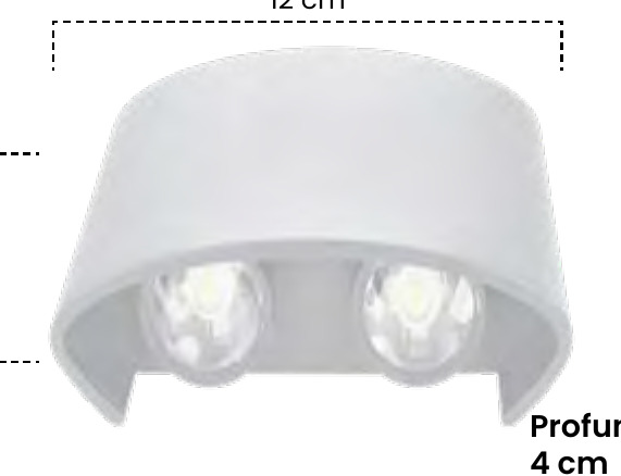 APLIQUE LED UP&DOWN 4W BLANCO/3000K