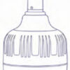 BOMBILLO LED 50W EMERGENCIA 6500K  MERCURY