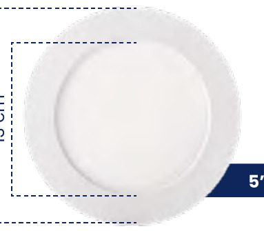 PANEL LED 9W 6500K INCRUSTAR REDONDO MERCURY
