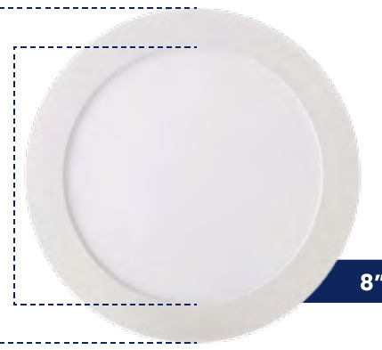 PANEL LED 18W 6500K INCRUSTAR REDONDO MERCURY