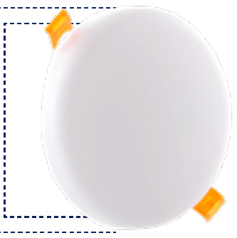 PANEL LED FRAMELESS 9W BLANCO REDONDO 3000K INCRUSTAR