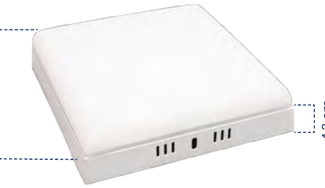 PANEL LED FRAMELESS 18W 6500K SOBREPONER CUADRADO MERCURY