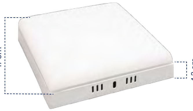 PANEL LED FRAMELESS 24W 6500K SOBREPONER CUADRADO MERCURY
