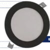 PANEL LED NEGRO 12W/6 6500K REDONDO/INCR