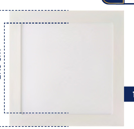 PANEL LED 24W 6500K INCRUSTAR CUADRADO MERCURY