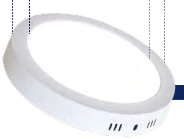 PANEL LED 12W 6500K SOBREPONER REDONDO MERCURY