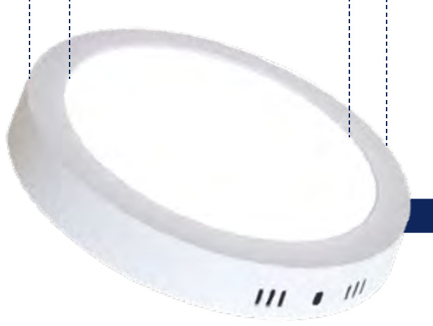 PANEL LED 24W 6500K SOBREPONER REDONDO MERCURY