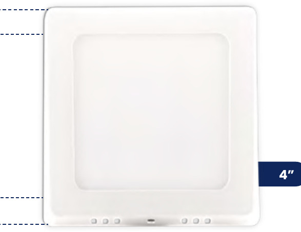 PANEL LED 6W 6500K SOBREPONER CUADRADO MERCURY