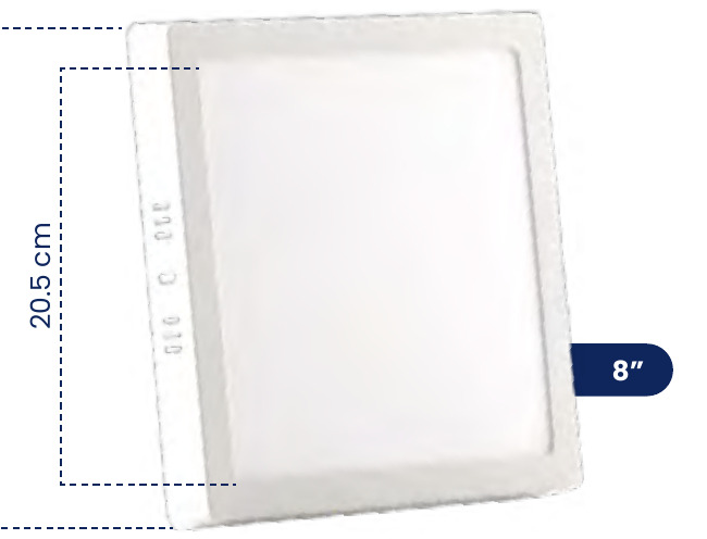PANEL LED 18W 6500K SOBREPONER CUADRADO MERCURY