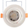 BALA LED 5W 6500KK MERCURY  REDONDA