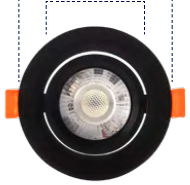 BALA LED 5W 6500K NEGRA REDONDA