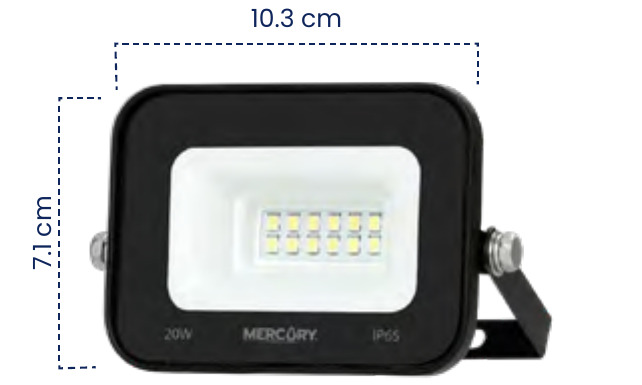 REFLECTOR 10W MERCURY 6500K