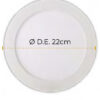 PANEL LED 18W 6500K INCRUSTAR REDONDO TITANIUM