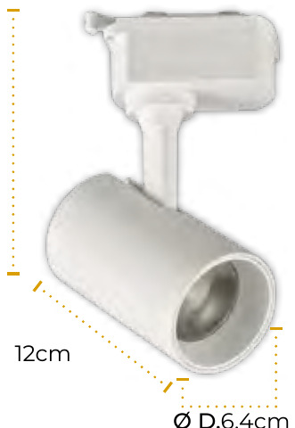 SPOT LED LISO BLANCO 10W 3000K TITANIUM