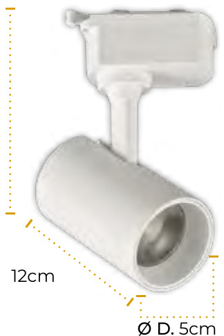 SPOT LED LISO NEGRO TITANIUM 10W 6500K