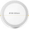 PANEL LED 18W 6500K  SOBREPONER REDODNDO TITANIUM