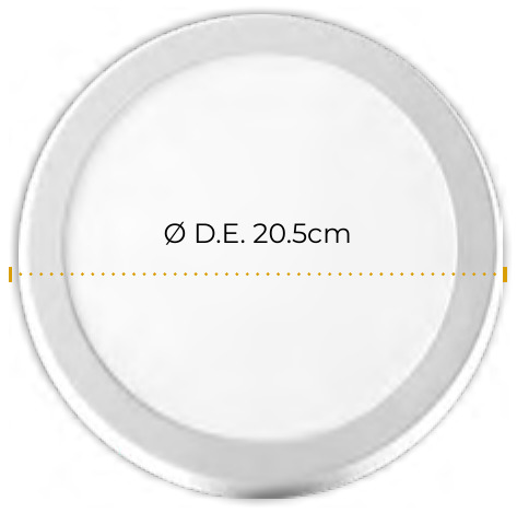 PANEL LED 18W 6500K SOBREPONER REDODNDO TITANIUM