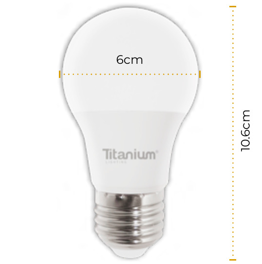 BOMBILLO LED TITANIUM 9W 6500K E27/A60