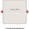 PANEL LED FRAMELESS 18W 6500K INCRUSTAR CUADRADO TITANIUM