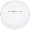 PANEL LED FRAMELESS 36W 6500K SOBREPONER REDONDO TITANIUM