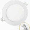 PANEL LED 9W 6500K INCRUSTAR REDONDO ZAFIRO