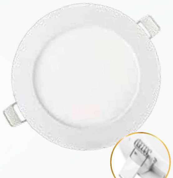PANEL LED 9W 6500K INCRUSTAR REDONDO ZAFIRO