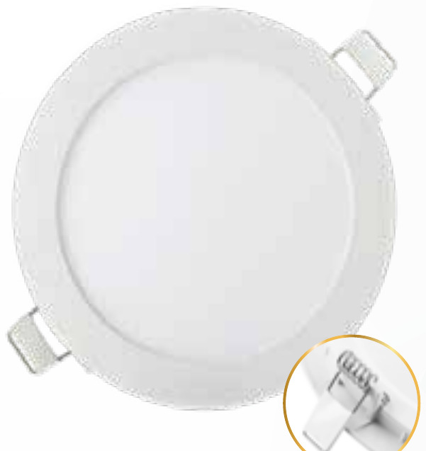 PANEL LED 18W 6500K INCRUSTAR REDONDO ZAFIRO
