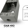 CAJA 4X2 3 SALIDAS 1/2" RADWELL
