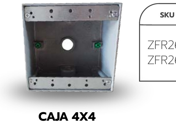 CAJA 4X4 3 SALIDA 3/4" RADWELL