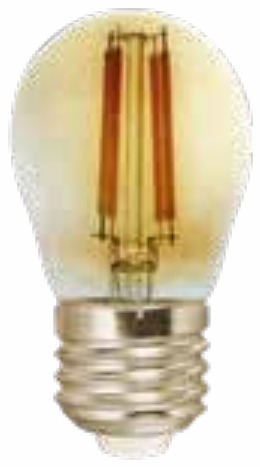 BOMBILLO LED FILAMENTOZFR G45PINPON 4W 2700K E27