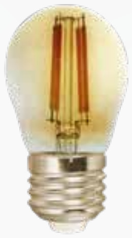 BOMBILLO LED FILAMENTO ZAFIRO G45 PINPON 2W 2700K E27