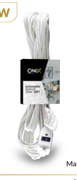 EXTENSION DUPLEX ONIX 2X14 30FT (9.1 m) BLANCA/INTERIOR