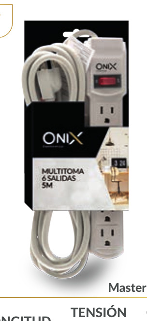 MULTITOMA ONIX 6 SALIDAS 5M CABLE C/SUPRESOR