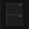 INTERRUPTOR DOBLE CONMUTABLE BLACK LUXURY