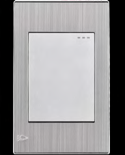 INTERRUPTOR STAINLESS SENCILLOS GRIS MERC