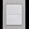 INTERRUPTOR STAINLESS DOBLE GRIS MERC