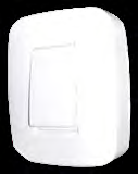 INTERRUPTOR DOBLE SOBREPONER CUADRADO