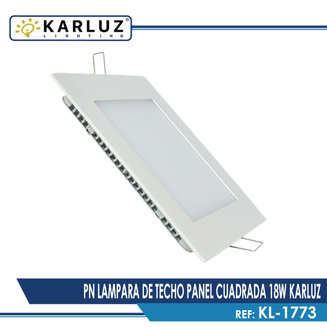 PN LAMPARA DE TECHO PANEL CUADRADA 18W KARLUZ