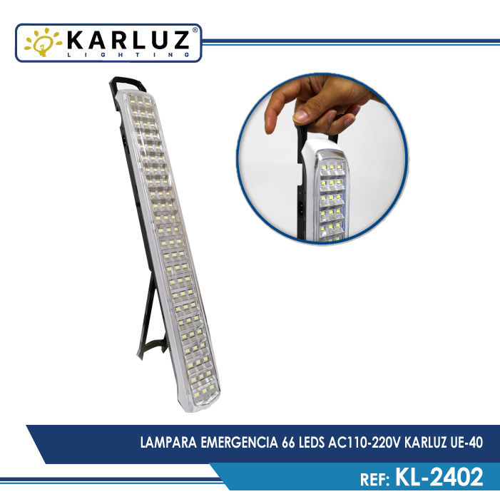 LAMPARA LED 5W EMERGENCIA 66LED KARLUZ
