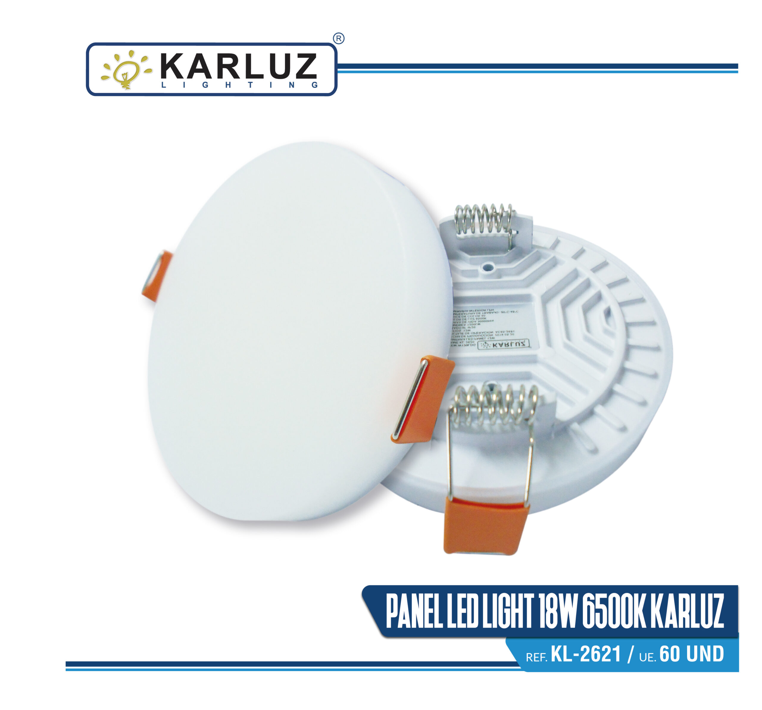 PANEL LED FRAMMELES 18W INC/RED 6500K KARLUZ