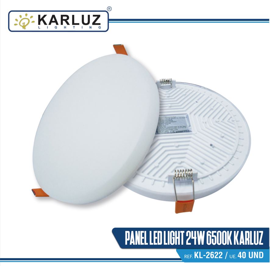PANEL LED FRAMMELES 24W INC/RED 6500K KARLUZ
