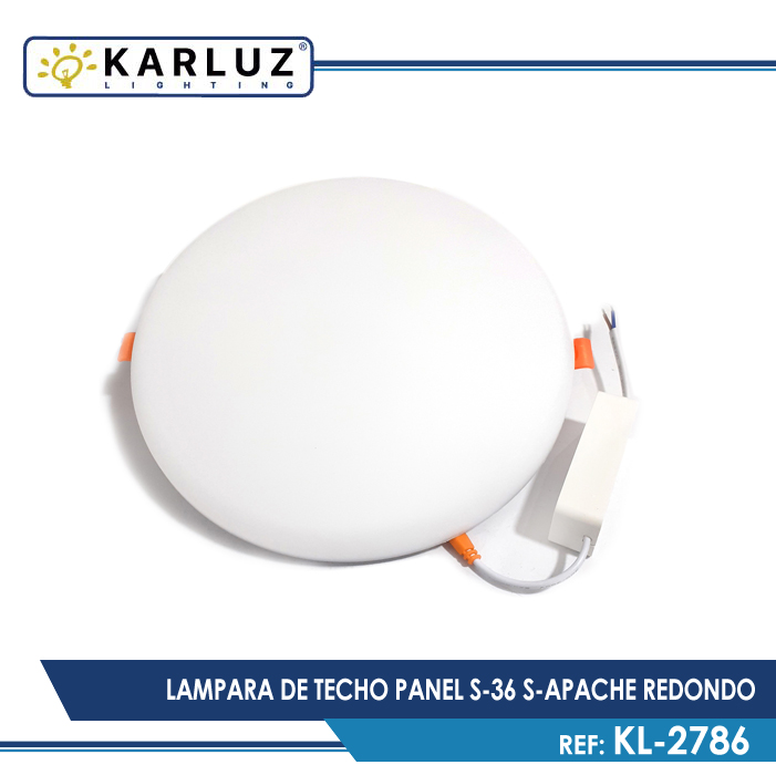 PANEL LED FRAMELESS 36W I/N REDONDO 6500K KARLUZ