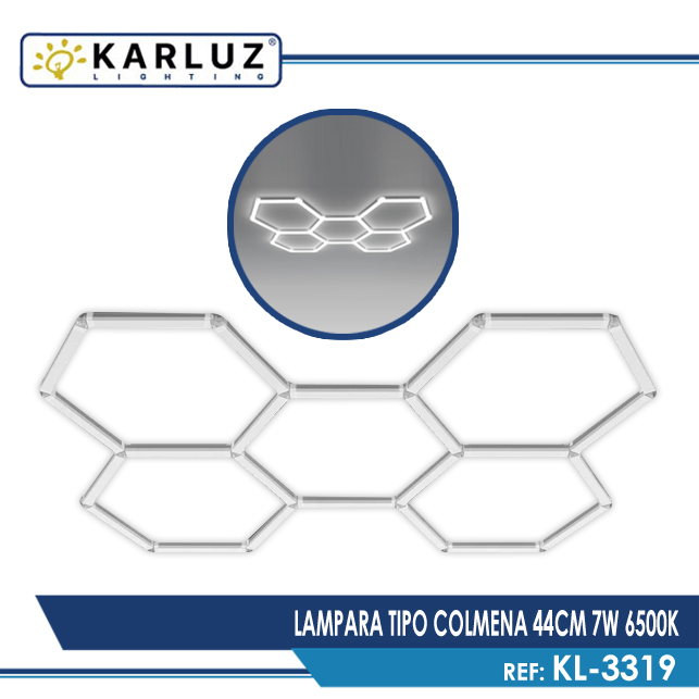 LAMPARA TIPO COLMENA 44CM 7W 6500K