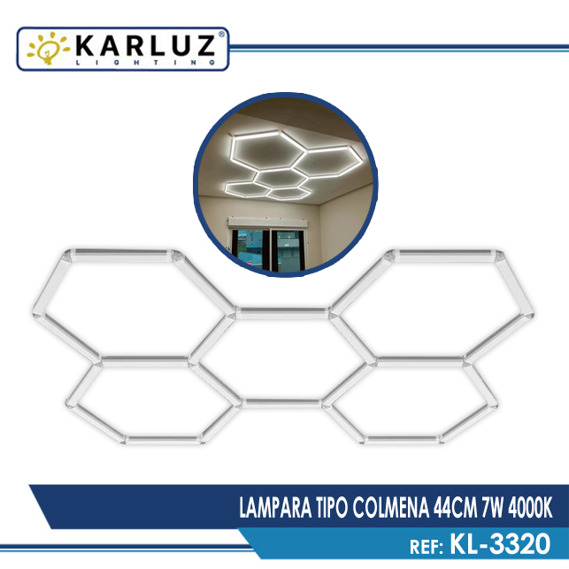 LAMPARA TIPO COLMENA 44CM 7W 4000K