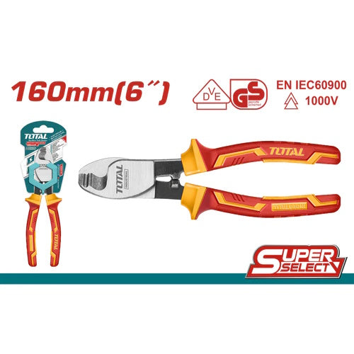 ALICATE PELACABLE AISLADO 6" INDUSTRIAL TOTAL