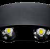 APLIQUE LED UP&DOWN ZAFIRO 4W NEGRO/3000K
